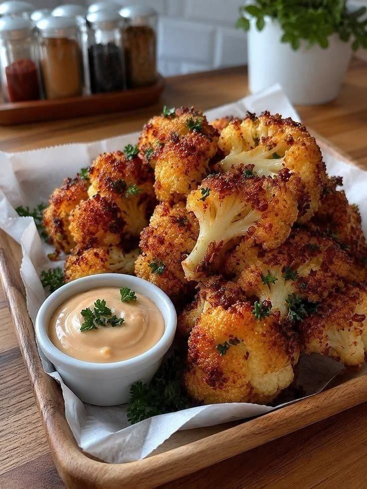 Vegan Crispy Roasted Cauliflower
