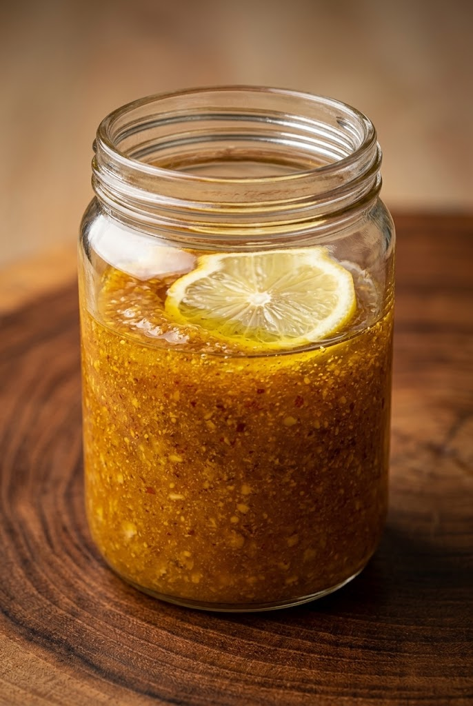 Turmeric Ginger Cinnamon Lemon Juice & Raw Honey Tonic